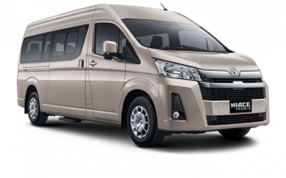 Hiace Luxury untuk rental mobil dengan driver di Surabaya